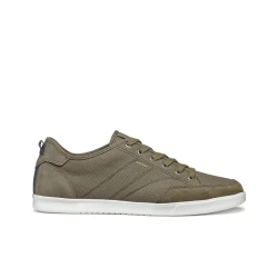 WALEE MAN Casual Breathable Sneakers Sage Green Canvas and Suede Style for Men Size 40 with Urban Contemporary Design Comfortable Everyday Wear Perfect for Modern Casual Outfits
