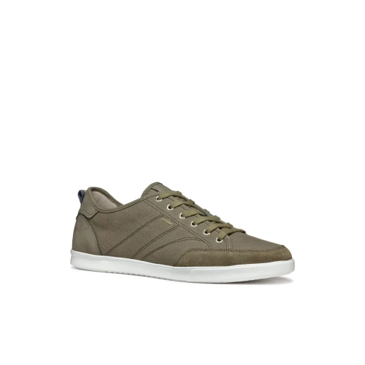 WALEE MAN Casual Breathable Sneakers Sage Green Canvas and Suede Style for Men Size 40 with Urban Contemporary Design Comfortable Everyday Wear Perfect for Modern Casual Outfits - Geox - Image 6