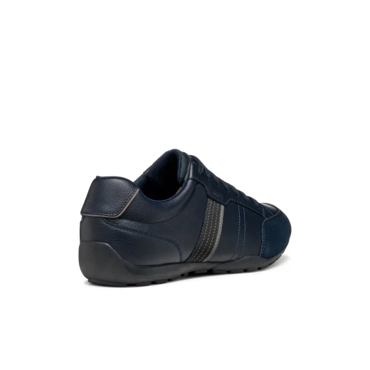 Geox Ravex Men's Sneakers Navy Blue Comfortable Breathable Suede and Leather Effect Casual Shoes for Everyday City Outfits Item Code U553FD.0FE22.C4002 Size 42 - Ravex man - Image 13
