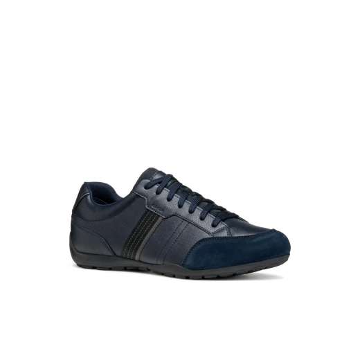 Ravex Man Navy Sneakers Breathable Suede and Leather Effect 41 - Image 6