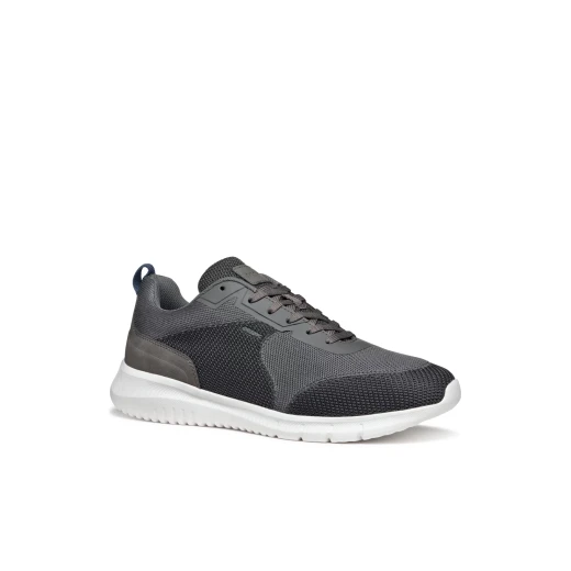 Monreale Men's Sneakers Dark Grey Active Chic Design Mesh Nubuck Effect Upper Breathable Comfort Stylish Citywear Casual Shoes Size 43 U55BVA.014EK.C9002 - Geox - Image 6