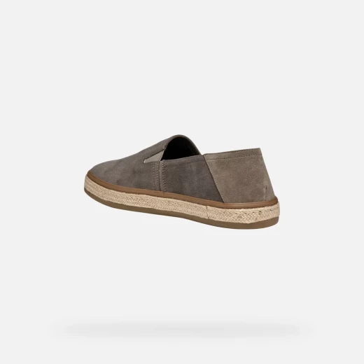 حذاء جيوكس بانتيليريا للرجال قماش رمادي فاتح على شكل حذاء إسبادريل مقاس 40 - جيوكس - Image 8