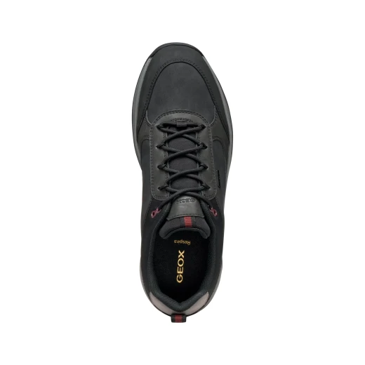 Geox Terrestre ABX Men's Waterproof and Breathable Sneakers Black Color Waxed Leather Urban Design Size 44, Item U55EZA.0EKME.C9999 - Geox - Image 18