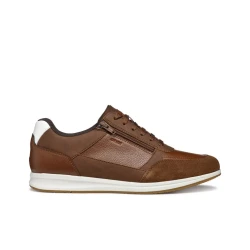 Avery Men's Sneakers Brown Color 41 Size Nubuck Effect Tumbled Leather Effect Side Zip Breathable Comfortable Everyday Footwear Perfect For Daily Use and Casual Outings