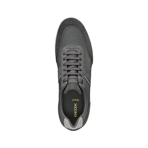 Avery Men's Sneaker Graphite, Retro Design, Fabric & Nubuck Upper, Breathable & Comfortable Casual Shoes, Size 41, Lightweight City Outfits, SKU U55H5B.011EK.C1115 - Geox - Image 9