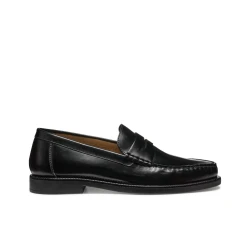 Recanati Man Loafer Black Leather City Casual Shoes Size 40 Classic Timeless Design Breathable Comfortable Supple Leather Everyday Versatile Style for Men