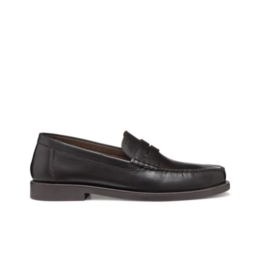 Recanati Men's Loafer Leather Coffee Brown Size 41 Comfortable City Shoes - Geox - Image 2