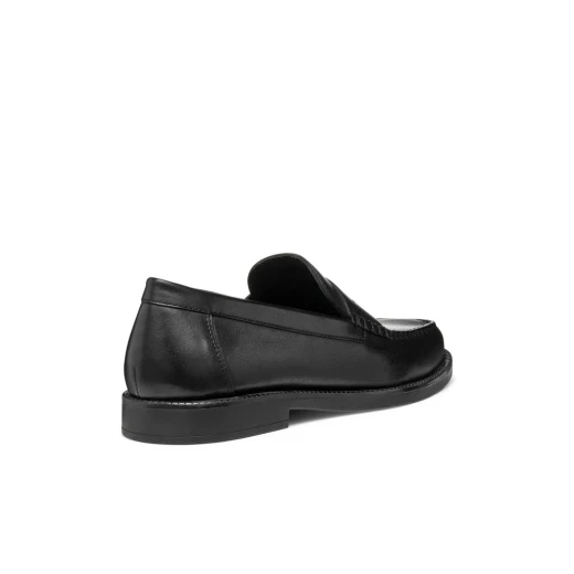 Recanati Man Loafer Black Leather City Style Everyday Comfort 40 Classic Timeless Design Breathable Footwear SKU U55HVD 00043 C9999 - Geox - Image 5