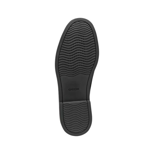Recanati Man Loafer Black Leather Slip On Shoes Men's Footwear Comfortable Breathable Plain Supple Leather Upper Size 43 Classic Timeless Panache City Style - Geox - Image 7