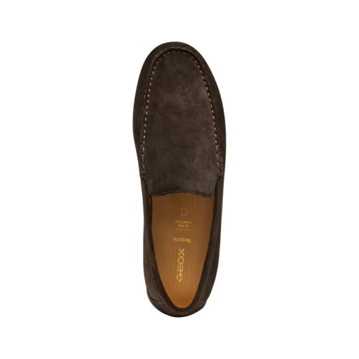 Geox Spherica EC16 Men's Loafer Dark Brown Suede Casual Shoes with Enhanced Cushioning and Comfort, Featuring a Classic Design, Available in Size 44, U55HYA.00022.C6006 - Geox - Image 9