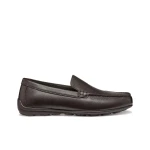 Geox Spherica EC16 Men's Loafer Shoes Coffee Brown Tumbled Leather Casual Comfort Slip On Style with Exceptional Cushioning and Support Size 40
