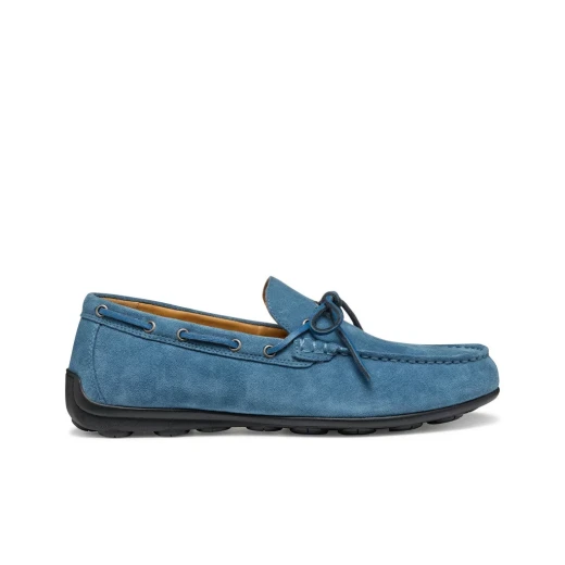 Geox Spherica EC16 Loafer for Men in Avio Suede, Size 41, Featuring Breathable Comfort, Ultra Cushioning, and a Streamlined Silhouette Ideal for City Outfits U55HYB.00022.C4005 - Image 11