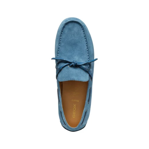 Geox Spherica EC16 Loafer Men's AVIO Blue Suede Comfortable Breathable Shoes 40 European Size Stylish City Wear Ultra Cushioned Sole Lightweight Design Perfect Fit - Image 4