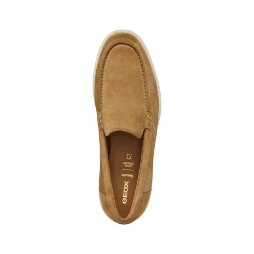 Geox Spherica EC17 Men's Loafer Shoes Toffee Suede Stylish Comfort Cushioned Breathable 44 Italian Design Everyday Wear - Geox - Image 6