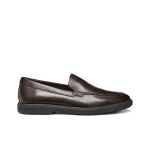 Geox Spherica EC17 Men's Loafer Shoes Coffee Brown Leather Ultra Cushioned Comfort 44 Stylish Everyday Wear U55LAD.00043.C6009