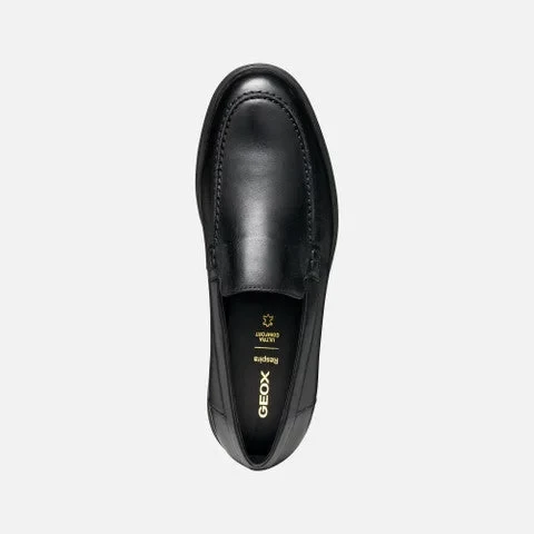 Geox Spherica EC17 Men's Loafer Black Leather Ultra Cushioned Sole 41 European Size Stylish Comfortable Footwear Perfect for Everyday Wear - Image 4