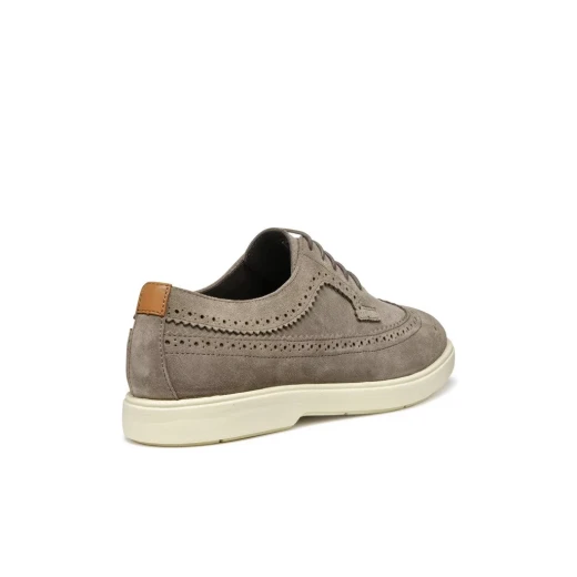 Geox Spherica EC17 Men's Lace Up Shoe Dove Grey Suede Upper Comfortable Cushioned Casual Sneaker Size 41 City Dressing Style For Men - Image 7
