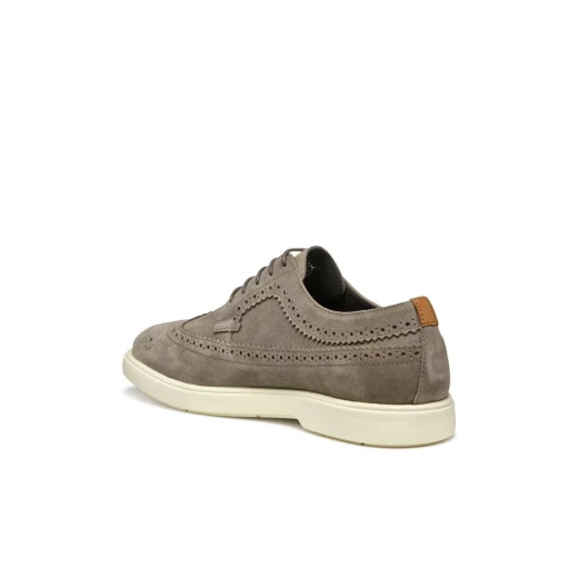 Geox Spherica EC17 Men's Lace Up Shoe Dove Grey Suede Upper Comfortable Cushioned Casual Sneaker Size 42 Ideal City Wearable Stylish Design - Geox - Image 8