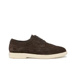 Geox Spherica EC17 Men's Lace Up Shoes Dark Brown Suede, Size 42, Ultimate Comfort and Cushioning for City Dressing, Stylish and Versatile Footwear for Everyday Wear - Geox