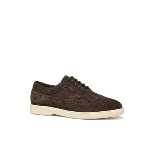 Geox Spherica EC17 Men's Lace Up Suede Shoes Dark Brown Size 44 - Geox - Image 6