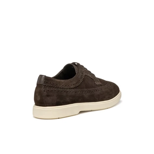 Geox Spherica EC17 Men's Lace Up Suede Shoes Dark Brown Size 44 - Geox - Image 7