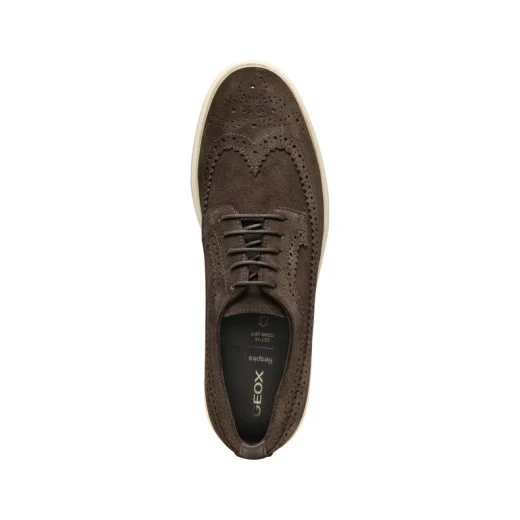 Geox Spherica EC17 Men's Lace Up Suede Shoes Dark Brown Size 44 - Geox - Image 9