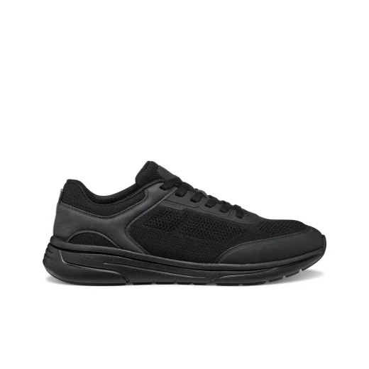 KLAIVER Man Running Sneakers Black Color Lightweight Breathable Knitted Fabric TPU Thermoplastic Design Size 46 Perfect for City Routine Off Duty Dressing SKU U55LBB.06K9J.C9999 - Geox - Image 11