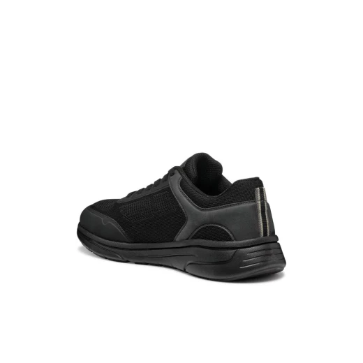 KLAIVER Man Running Sneakers Black Color Lightweight Breathable Knitted Fabric TPU Thermoplastic Design Size 46 Perfect for City Routine Off Duty Dressing SKU U55LBB.06K9J.C9999 - Geox - Image 7