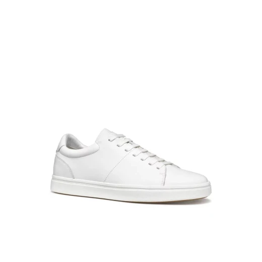 Baltmoore Men's Low Cut Sneakers White Nappa Leather 40 EU Size - Geox - Image 12