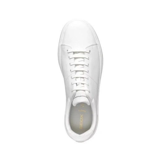 Baltmoore Men's Low Cut Sneakers White Nappa Leather 40 EU Size - Geox - Image 9