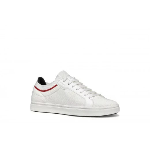 Baltmoore Men's Low Cut Sneakers White 45 Breathable and Comfortable - Geox - Image 3