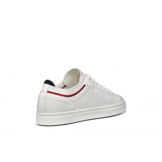 Baltmoore Men's Low Cut Sneakers White 45 Breathable and Comfortable - Geox - Image 4