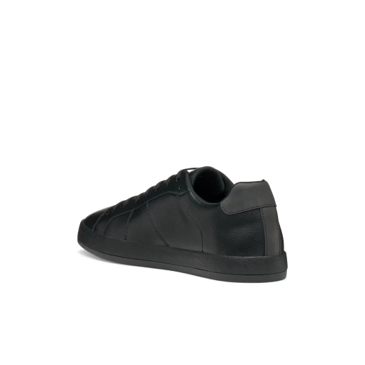 Geox Serifos Men's Low Cut Sneakers Black Tumbled Leather Effect Breathable Lightweight City Design 41 Stylish Comfortable Footwear - Geox - Image 7