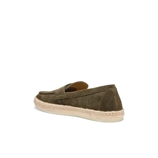Costuni Men's Military Green Espadrille Sneakers Size 45 Suede Loafers Breathable Lightweight Summer Shoes for Casual Wear - Geox - Image 7