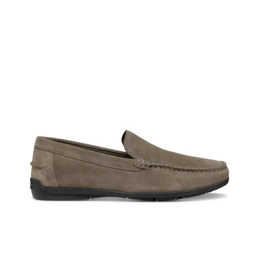 Siron Man Dove Grey Suede Loafer for Men Comfortable Breathable Slip On Shoes Size 41 Classic Everyday Style Footwear - Geox - Image 3