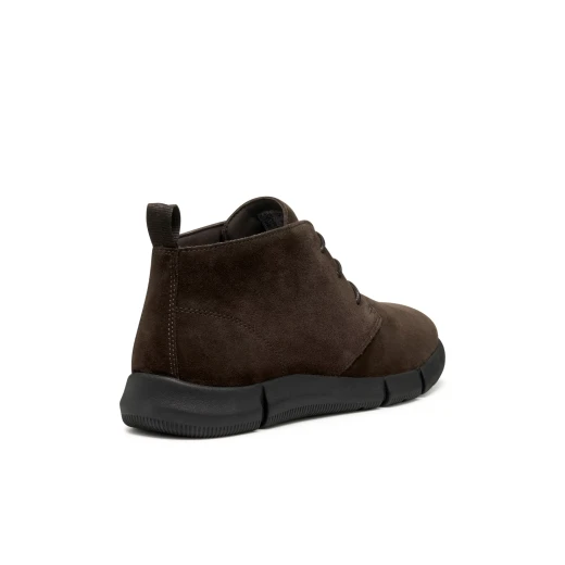 Adacter Man Ankle Boots Dark Brown Suede Breathable Design 41 Comfortable Traction Outsole City Style Boots for Men - Geox - Image 13