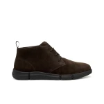 Adacter Man Ankle Boots Dark Brown Suede Breathable Design 41 Comfortable Traction Outsole City Style Boots for Men - Geox