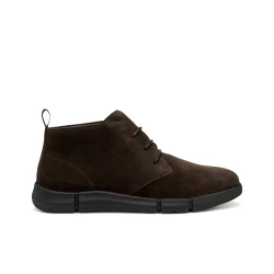 Adacter Man Ankle Boots Dark Brown Suede Breathable Design 41 Comfortable Traction Outsole City Style Boots for Men
