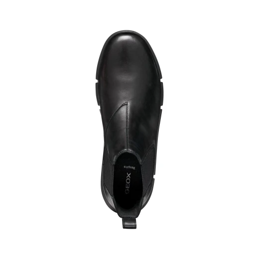 Adacter Men's Black Leather Ankle Boots Size 46 Casual Design for Everyday Wear Comfortable Cushioned Sole Durable Stylish Footwear Perfect for City Adventures - Geox - Image 10