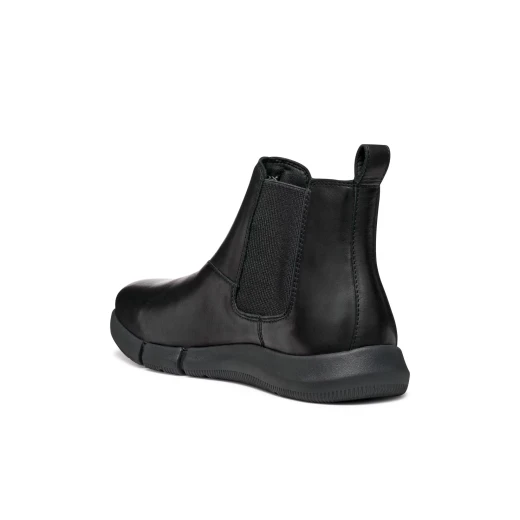 Adacter Men's Black Leather Ankle Boots Size 46 Casual Design for Everyday Wear Comfortable Cushioned Sole Durable Stylish Footwear Perfect for City Adventures - Geox - Image 7