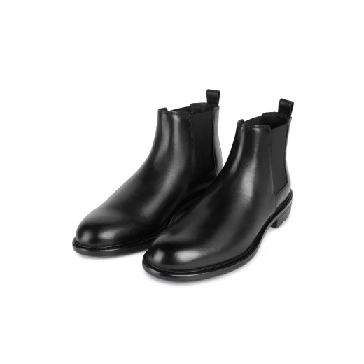 Walk Pleasure Men's Chelsea Ankle Boots in Black Leather Size 40: Iconic Design with Comfortable Cushioning for All Day Wear, Modern and Refined Style - Geox - Image 7
