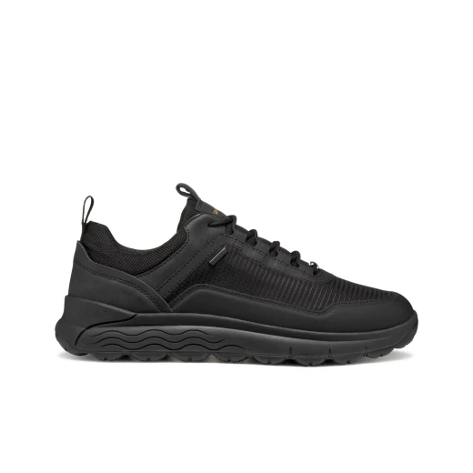 Geox Spherica 4X4 B ABX Men's Waterproof Sneakers Black Size 41, Modern Urban Design, Breathable Cushioned Shoes for Wet Weather Protection, Fabric and TPU Detailing - Geox - Image 2