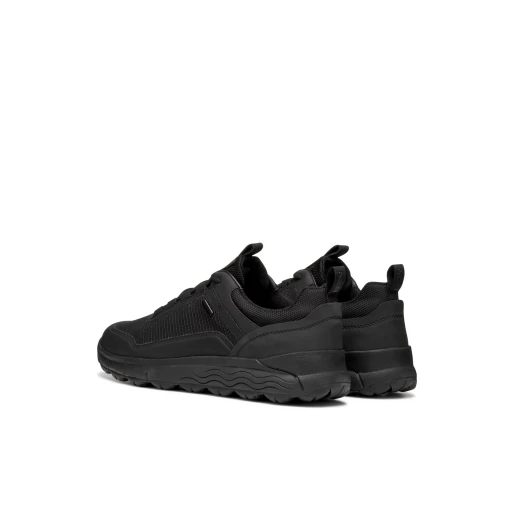 Geox Spherica 4X4 B ABX Men's Waterproof Sneakers Black Size 41, Modern Urban Design, Breathable Cushioned Shoes for Wet Weather Protection, Fabric and TPU Detailing - Geox - Image 9