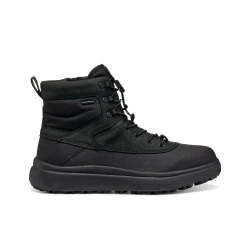 Geox Granito + Grip ABX Men's Ankle Boots Waterproof Black Curried Leather Effect Hi Tech Design 41 Men's Footwear Comfortable City Wear All Weather Protection