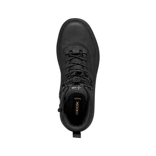 Geox Granito + Grip ABX Men's Ankle Boots Waterproof Black Curried Leather Effect Hi Tech Design 41 Men's Footwear Comfortable City Wear All Weather Protection - Geox - Image 4