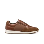 Avery Men's Breathable Sneakers Brown 43 Classic Design Nubuck and Tumbled Leather Effect Comfortable Everyday Wear Stylish Footwear ITEM CODE U56H5A 0EKBU C6003 - Geox