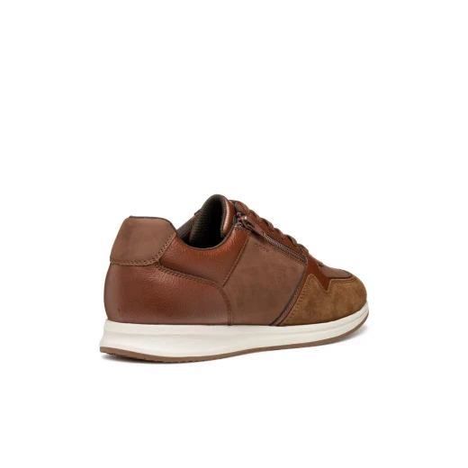 Avery Men's Breathable Sneakers Brown 43 Classic Design Nubuck and Tumbled Leather Effect Comfortable Everyday Wear Stylish Footwear ITEM CODE U56H5A 0EKBU C6003 - Geox - Image 6
