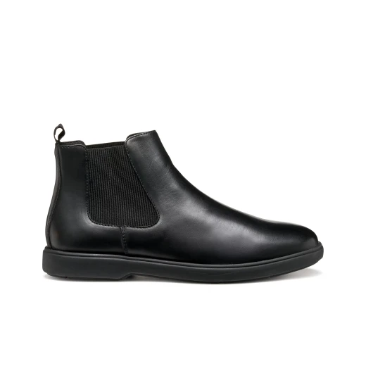 Geox Spherica EC17 Men's Ankle Boots Black Leather Zero Shock Pad Technology 41 European Size Comfortable Stylish Everyday Footwear Durable Design Breathable Sole - Image 2