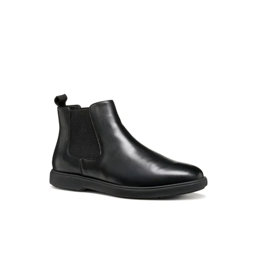 Geox Spherica EC17 Men's Ankle Boots Black Leather Zero Shock Pad Technology 41 European Size Comfortable Stylish Everyday Footwear Durable Design Breathable Sole - Image 3