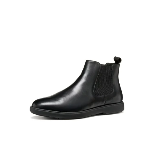 Geox Spherica EC17 Men's Ankle Boots Black Leather Zero Shock Pad Technology 41 European Size Comfortable Stylish Everyday Footwear Durable Design Breathable Sole - Image 4